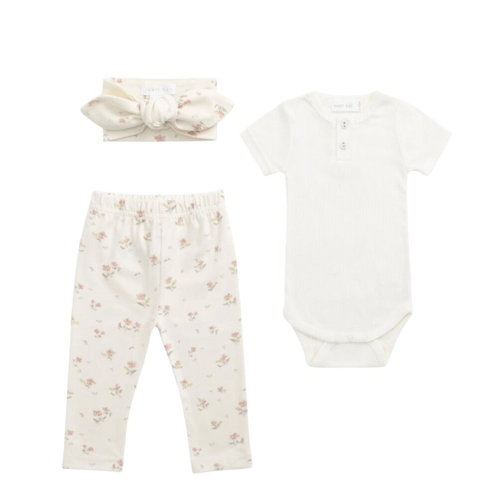 NWT - Jamie Kay Emila Egret baby ORGANIC set​​​
